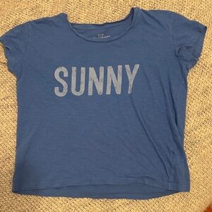 Vineyard Vines Women’s Graphic Tee “SUNNY” Blue XXS